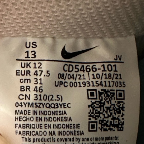 Men’s Nike Court Vision 13 Mid Next Nature Basketball Shoes Leather White Black - Picture 8 of 8